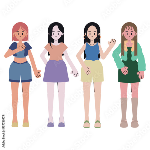 여자 캐릭터_1(캐릭터+여자+소녀+패션)