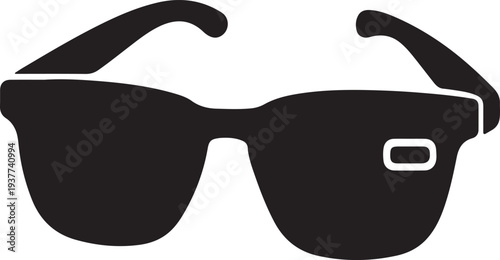 Smart sunglasses silhouette vector art