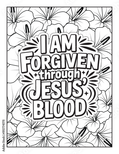 Christian Inspirational Coloring Page