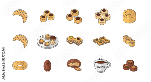 Assorted Baked Goods and Coffee.