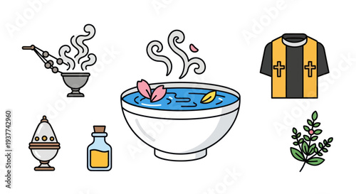 Bowl of Herbal Medicine Steaming.