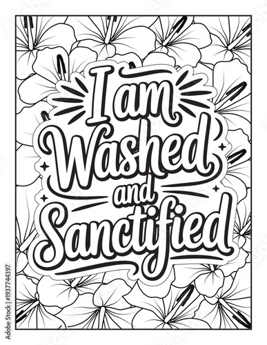 Christian Inspirational Coloring Page