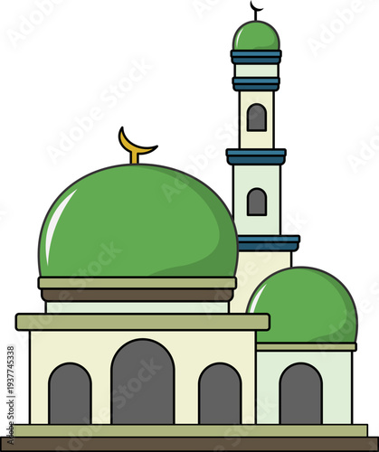 Islamic Mosque Illustration