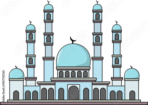 Islamic Mosque Illustration