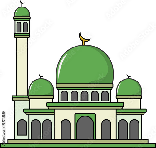 Islamic Mosque Illustration