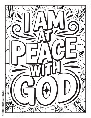 Christian Inspirational Coloring Page