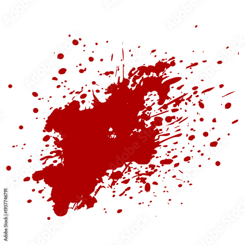 Blood Splatter Splash Stain Illustration Vector