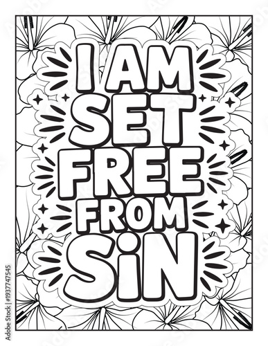 Christian Inspirational Coloring Page