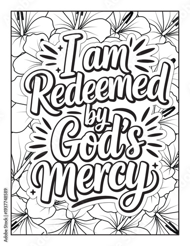 Christian Inspirational Coloring Page