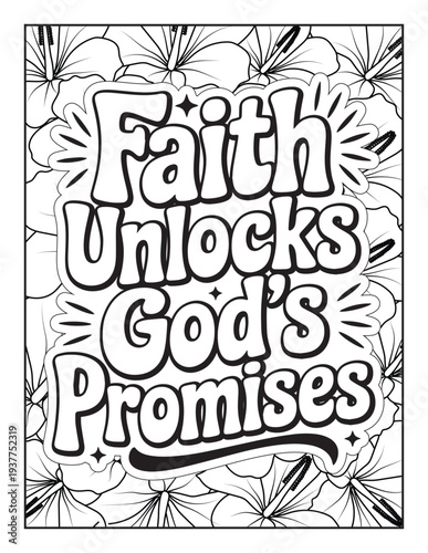 Christian Inspirational Coloring Page