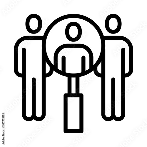 Recruitment  business people icon