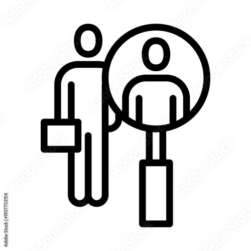 Recruitment  business people icon
