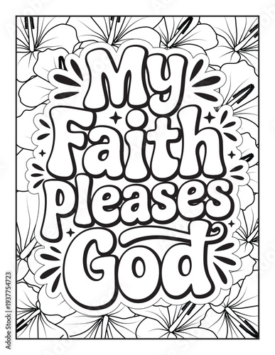 Christian Inspirational Coloring Page