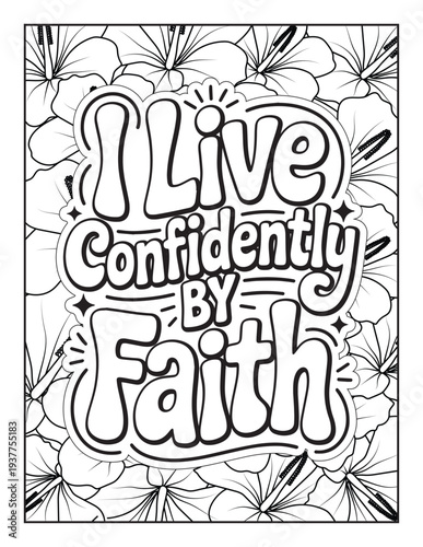 Christian Inspirational Coloring Page