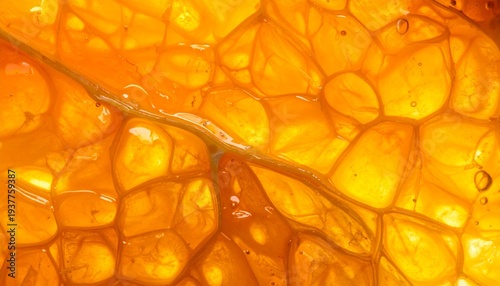 Citrus Segment Macro View - Vibrant Orange Fruit Interior Detail