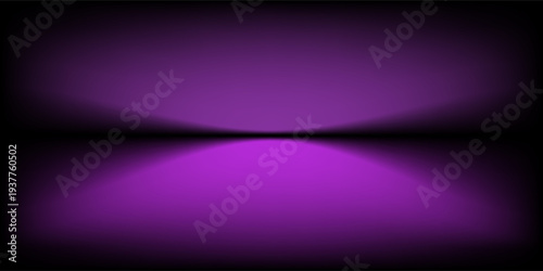 Abstract gradient podium background. Violet, purple and lilac empty 3d studio backdrop. Clean scene for product presentation mockup template. Vector illustration.