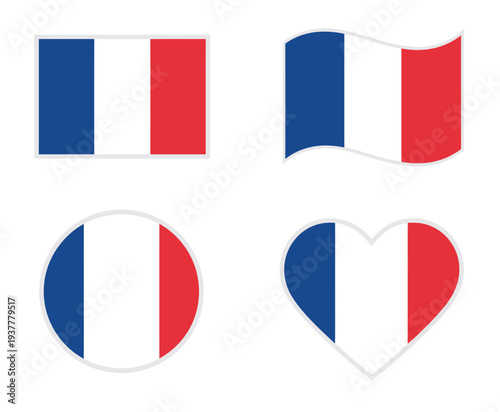 Free Download France flag icon vector - GFXLoad