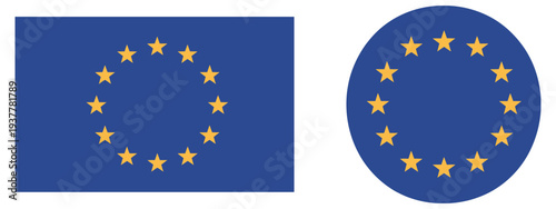 European Union flag symbol vector