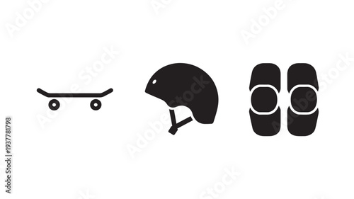 Skateboard Helmet Knee Pads For Safety Equipment Concepts