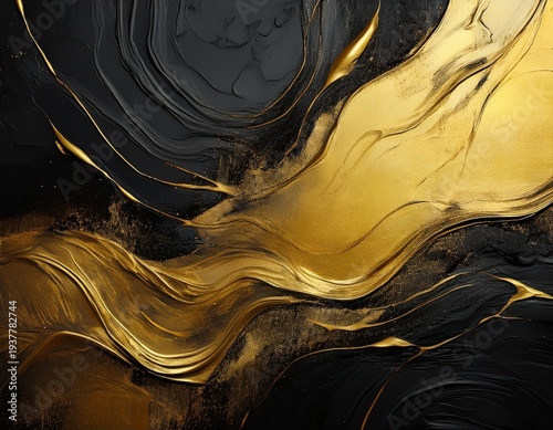 black and gold grunge texture as a background