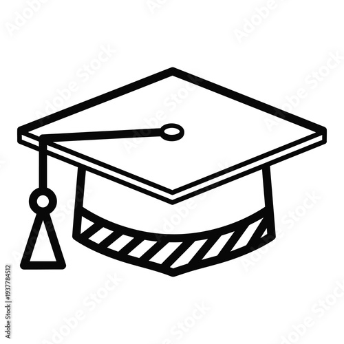 Graduation cap icon academic symbol mortarboard education graduation hat icon