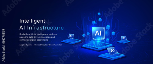 AI Processor Network Chip Data Technology Background