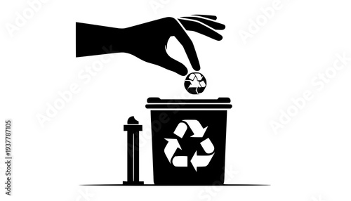 vector illustration of a silhouette of a man