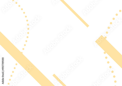 プレゼンやWeb用のアクセント背景・オレンジの太い斜線とドット曲線が交差する抽象背景