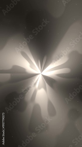 Abstract Light Burst Effect with Soft Focus and Sepia Tones.