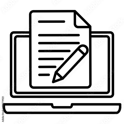 Persuasive Content Outline Icon Illustration Vector