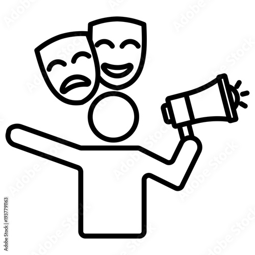 Emotional Appeal Outline Icon Illustration Vector