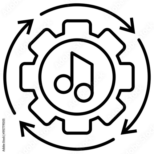 Copy Development Outline Icon Illustration Vector