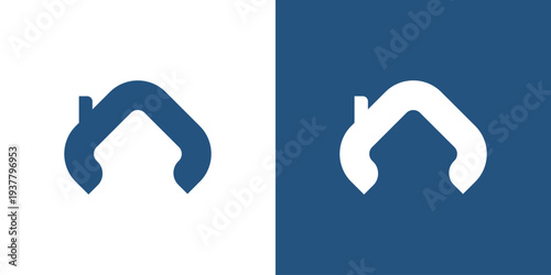 House flat icon real estate home property isolated graphic