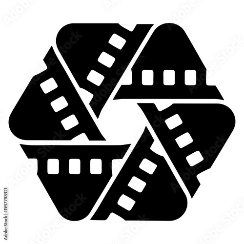 Film Reel and Cinema Symbol Vector epsfile