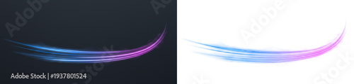 Foto Light effect Overlay neon glowing abstract wave sparkle flicker flash pulse PNG