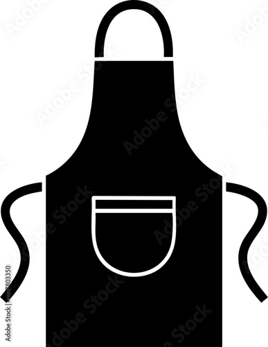 Kitchen apron icon for cooking and chef uniform