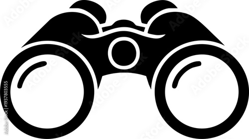 Field binoculars icon for outdoor exploration