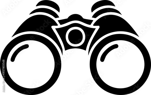 Portable binoculars icon for nature spying