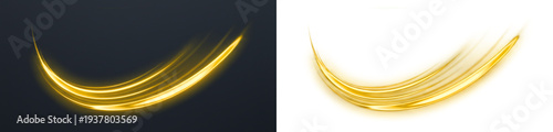 Fotografie Light effect Overlay neon glowing abstract wave spark sparkle flicker PNG transp