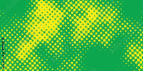 vector Green halftone dots background, yellow to lime gradient pattern, smooth color transition, modern design eps10