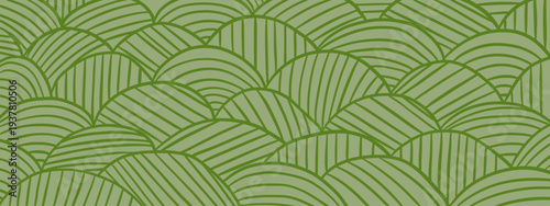 Organic wavy stripe vineyard pattern. Abstract landscape texture for eco packaging.