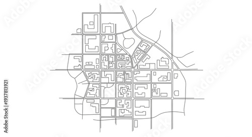 Architectural Blueprint Design Plan Diagram.