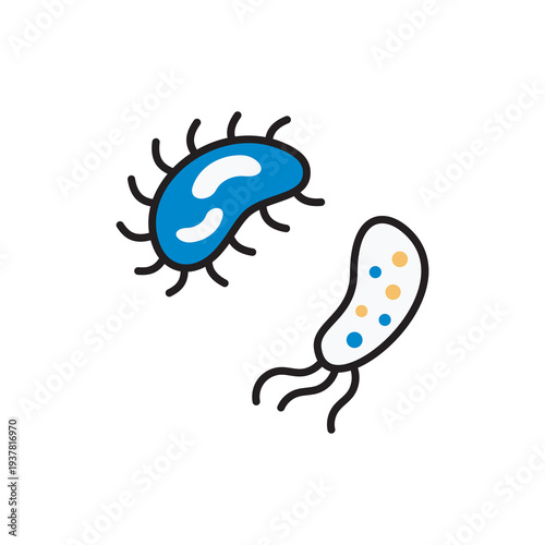 Bacteria icon stock