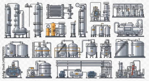 Industrial Plant Equipment Schematics and Diagrams Collection.