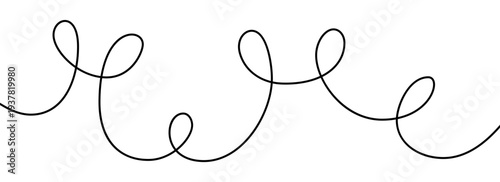 Organic smooth black one line.