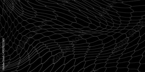 Curved net pattern. Seamless design for sportswear or equipment like soccer goals, volleyball nets, basketball hoops, hockey nets, and athletic gear. Vector net dynamic eps 10