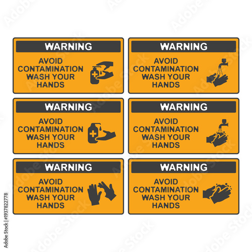 Mandatory Hand Washing Safety Sign