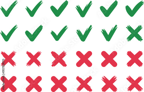 Binary classification matrix with accept reject labels