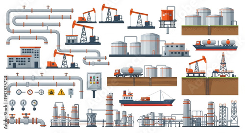 Oil and Gas Industry Equipment and Infrastructure Collection.