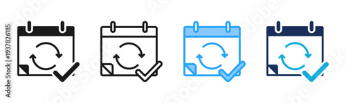 Habit Building icon set multiple style collection